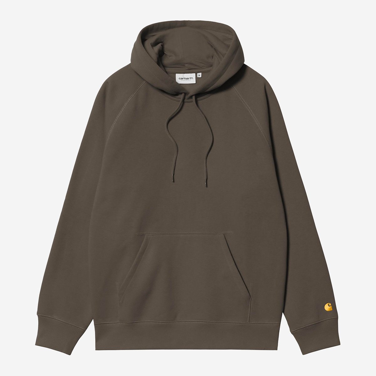 Sweat à capuche Carhartt WIP Hooded Chase Sweat, coloris shungite