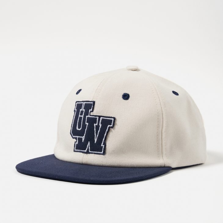 Universal Works . Baseball Hat . Ecru Navy
